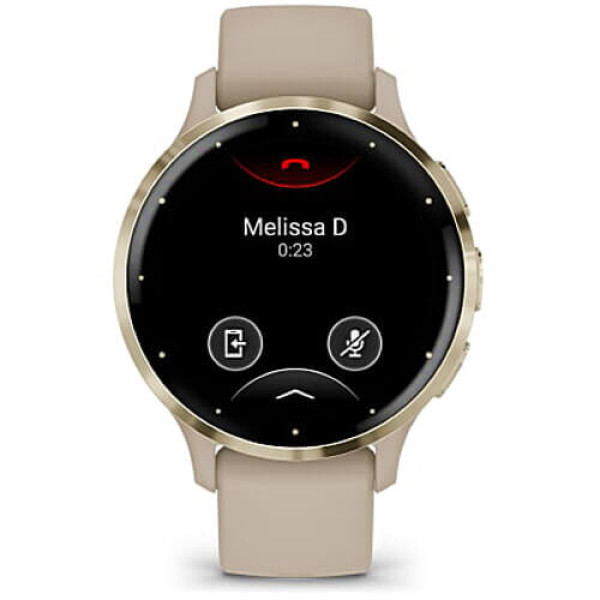 Смарт-часы Garmin Venu 3S Soft Gold S. Steel Bezel with French Gray Case and S. Band (010-02785-02) ГАРАНТИЯ 3 мес.