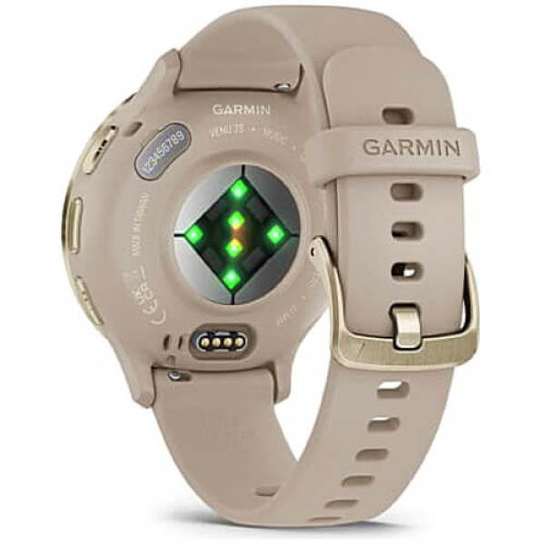 Смарт-часы Garmin Venu 3S Soft Gold S. Steel Bezel with French Gray Case and S. Band (010-02785-02) ГАРАНТИЯ 3 мес.