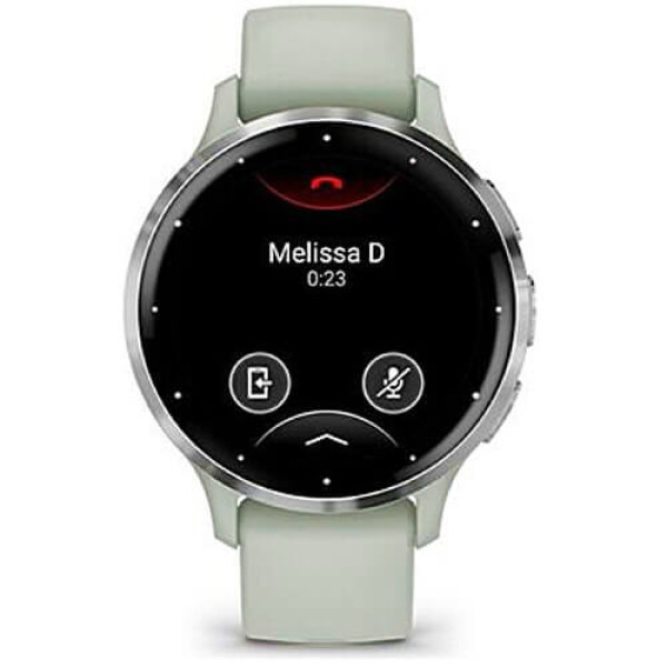 Смарт-часы Garmin Venu 3S Silver Stainless Steel Bezel with Sage Gray Case and Silicone Band (010-02785-01) ГАРАНТИЯ 12 мес.