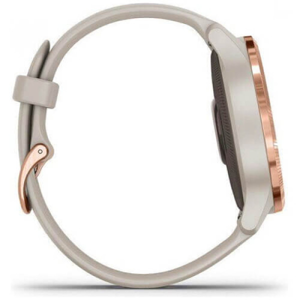 Смарт-часы Garmin Venu Rose Gold Stainless Steel Bezel with Light Sand Silicone Band (010-02173-21) ГАРАНТИЯ 12 мес.