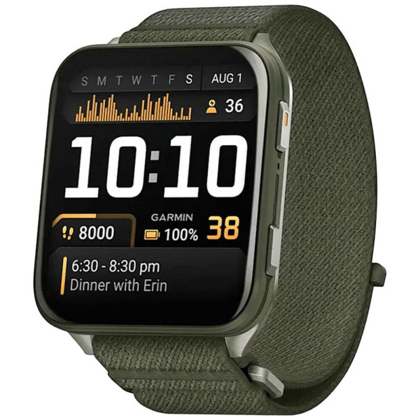 Смарт-часы Garmin Venu X1 Moss with Titanium Caseback and Moss ComfortFit Nylon Band (010-02980-01/03) ГАРАНТИЯ 3 мес.