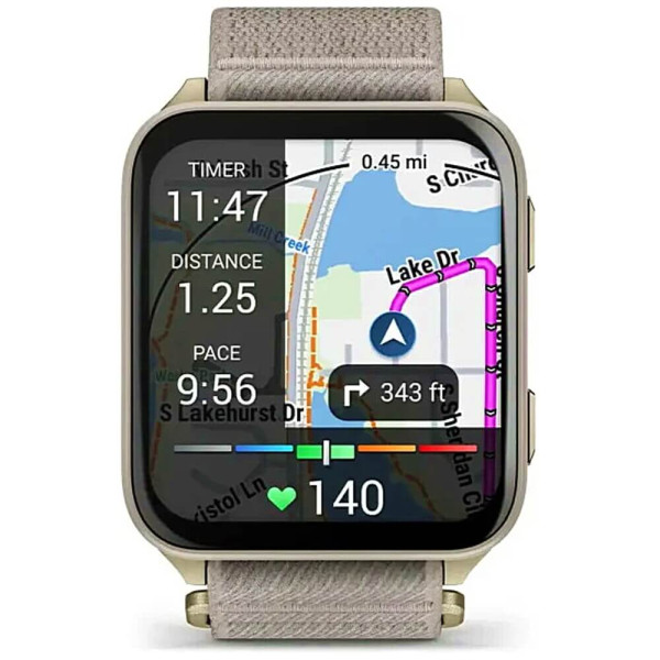Смарт-часы Garmin Venu X1 Soft Gold Titanium and French Grey Nylon (010-02980-33/08) ГАРАНТИЯ 12 мес.