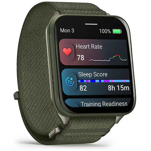 Смарт-часы Garmin Venu X1 Moss with Titanium Caseback and Moss ComfortFit Nylon Band (010-02980-01/03) ГАРАНТИЯ 12 мес.