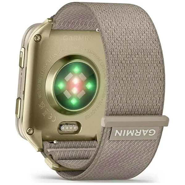 Смарт-часы Garmin Venu X1 Soft Gold Titanium and French Grey Nylon (010-02980-33/08) ГАРАНТИЯ 12 мес.