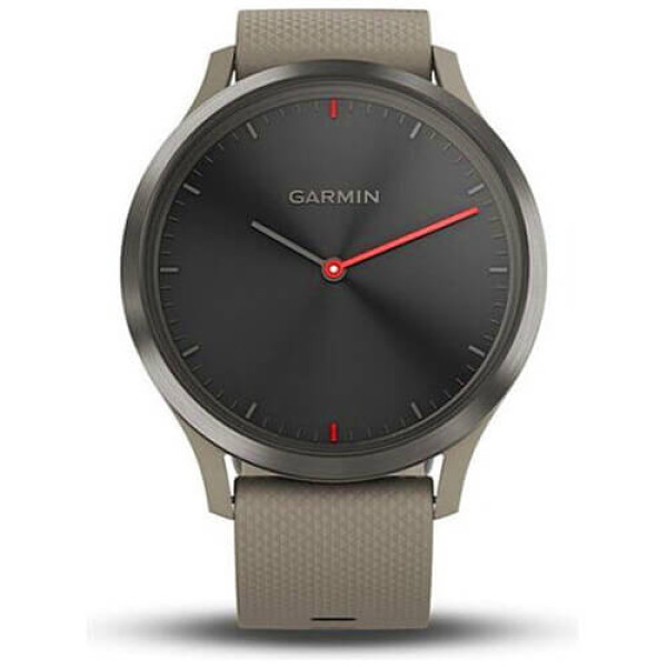 Смарт-часы Garmin Vivomove HR Sport Black with Sandstone Silicone Band One-size (010-01850-03) ГАРАНТИЯ 12 мес.