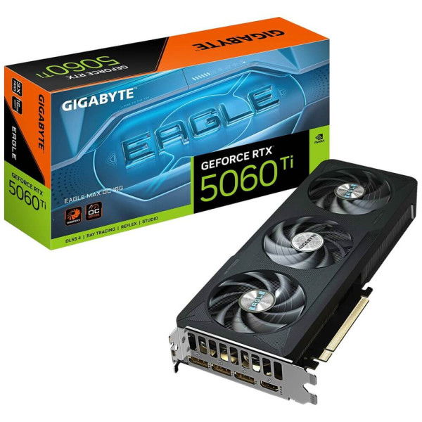 Видеокарта GIGABYTE GeForce RTX 5060 Ti EAGLE MAX OC 16G (GV-N506TEAGLEMAX OC-16GD)