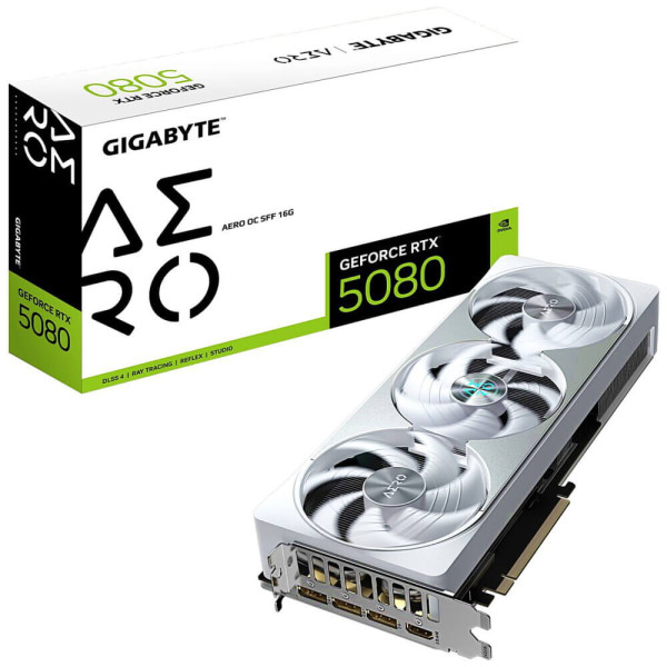 Видеокарта GIGABYTE GeForce RTX 5080 AERO OC SFF 16G (GV-N5080AERO OC-16GD)
