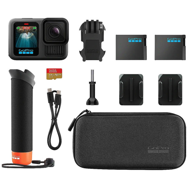 Экшн-камера GoPro HERO13 Black + Enduro + Head Strap + Handler Floating (CHDRB-131-RW) ГАРАНТИЯ 3 мес.