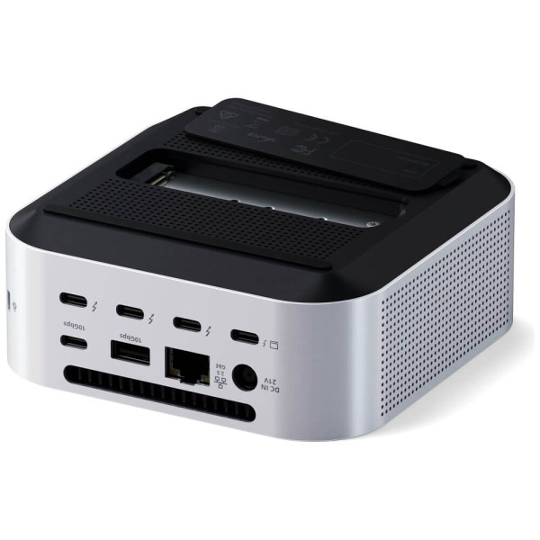 Хаб Satechi Thunderbolt 5 CubeDock Station with SSD Enclosure Silver (ST-DT5CES-EU)