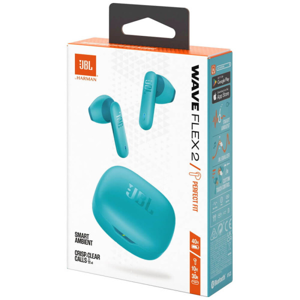 Наушники JBL Wave Flex 2 Blue (JBLWFLEX2BLU)