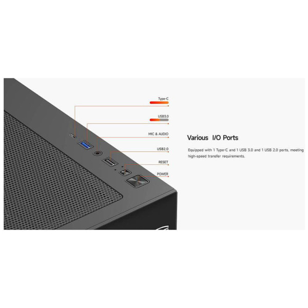 Корпус PCCooler C3 T700 ARGB Black (C3-T700BKD401-GL)