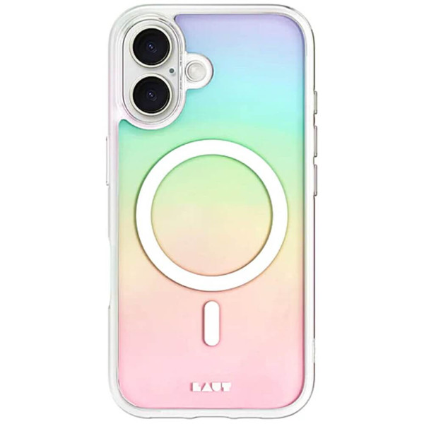 Чехол-накладка LAUT HOLO for iPhone 16 MagSafe white (L_IP24A_HO_W)