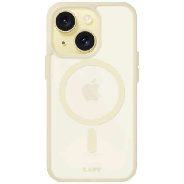 Чехол-накладка LAUT HUEX PROTECT for iPhone 15 with MagSafe Yellow (L_IP23A_HPT_Y)