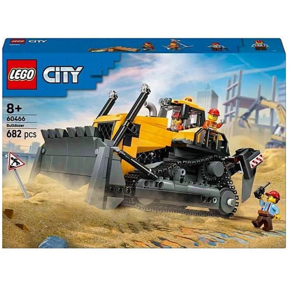 Блочный конструктор LEGO City Желтый бульдозер (60466)
