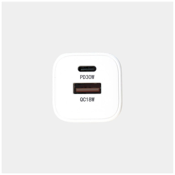 Сетевое зарядное устройство Monblan 30W USB-A + USB-C Nano Series White