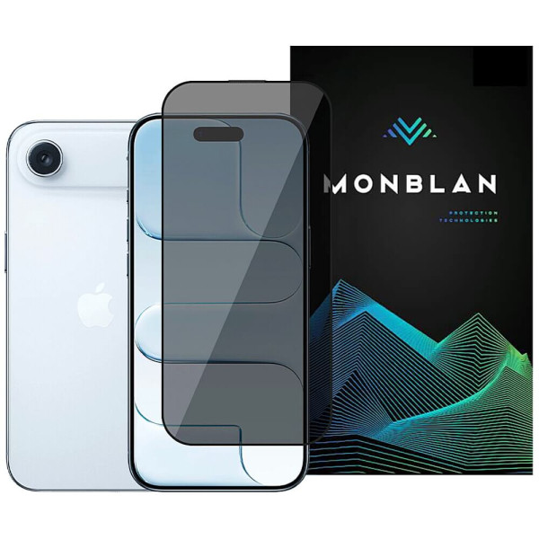 Защитное стекло Monblan для iPhone Air 2.5D Anti Peep 0.26mm [Dust-Proof] (Black)