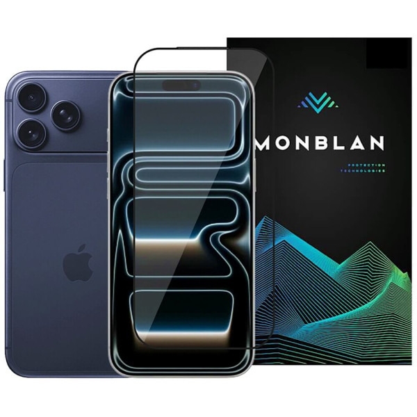 Защитное стекло Monblan для iPhone 17 Pro Max 2.5D Anti Static 0.26mm [Dust-Proof] (Black)