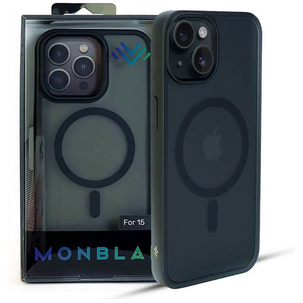 Чехол-накладка Monblan for iPhone 14 Magnetic Matte Series (Black)