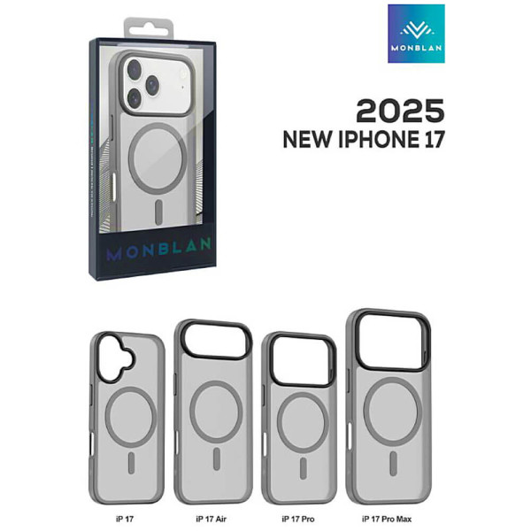 Чехол-накладка Monblan for iPhone 17 Air Magnetic Matte Series (Grey)