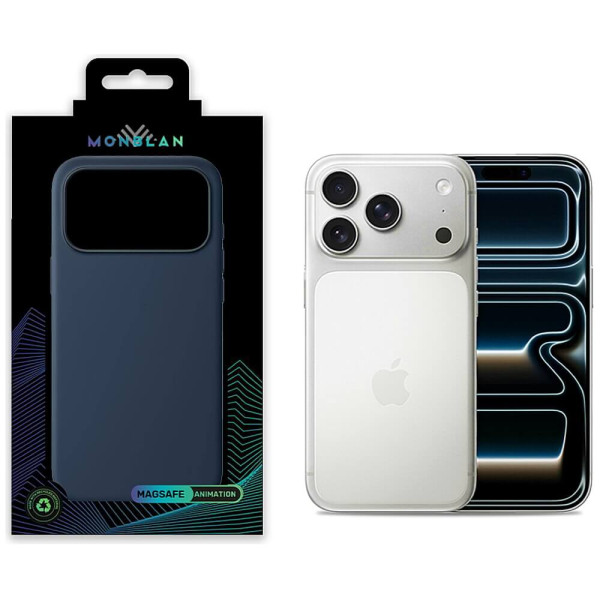 Чехол Monblan Magnetic Silicone MagSafe for iPhone 17 Pro Max Midnight Black