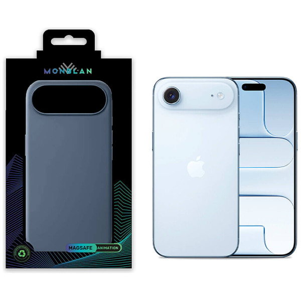 Чехол Monblan Magnetic Silicone MagSafe for iPhone Air Anchor Blue