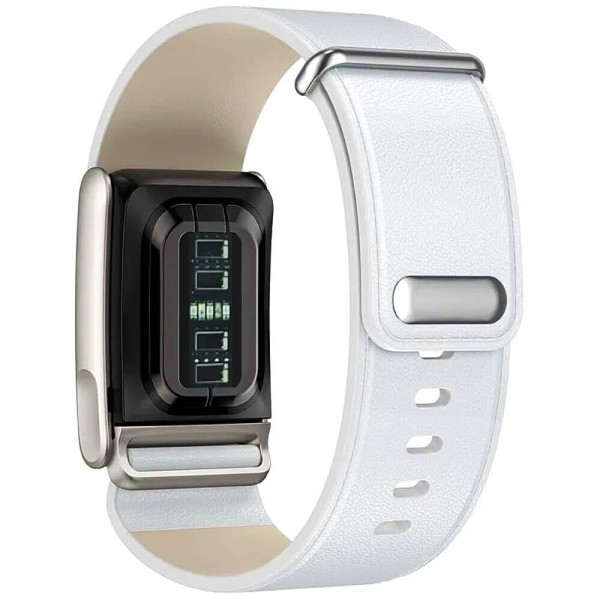 Ремешок для фитнес-браслета Monblan Whoop 5.0 MG Leather Series (White)