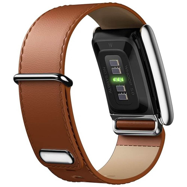 Ремешок для фитнес-браслета Monblan Whoop 5.0 MG Leather Series (Brown)