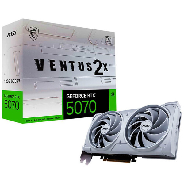 Видеокарта MSI GeForce RTX5070 VENTUS 12G 2X OC WHITE (V532-004)