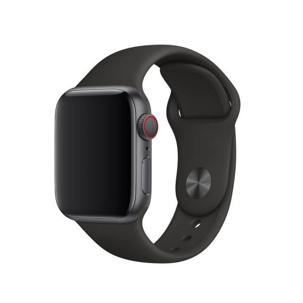 Ремешок Apple Watch 40/41/42mm Black Sport Band (MTP62)