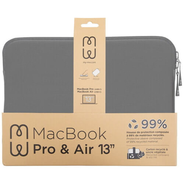 Чехол MW Basics 2Life Sleeve Case Grey/White for MacBook Air 13'' M1-M4 (MW-410140)