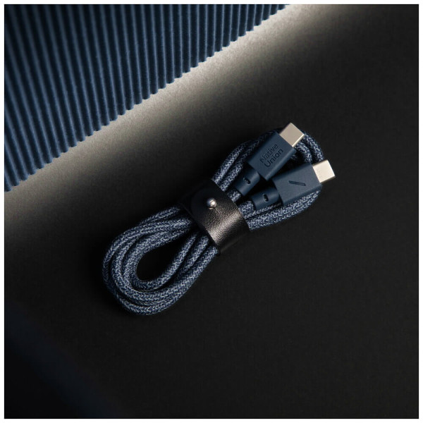 Кабель Native Union Belt Cable USB-C to USB-C Navy (1.2 m) (BELT-C-NAV-2-NP)