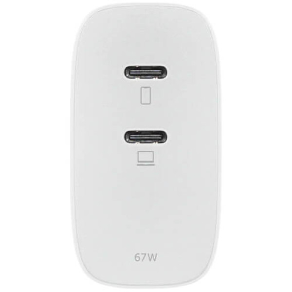 Сетевое зарядное устройство Native Union Fast GaN Charger PD 67W Dual USB-C Port White (FAST-PD67-WHT-INT)