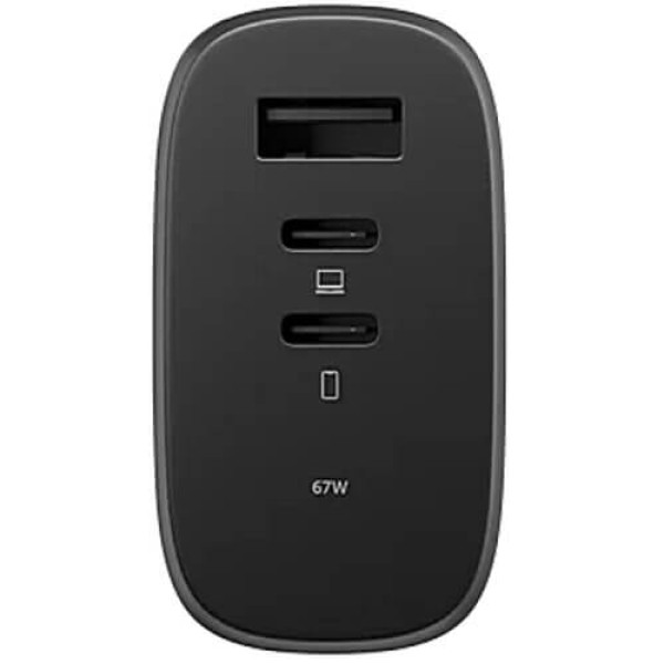 Сетевое зарядное устройство Native Union Fast GaN Charger PD 67W 3 Ports Black (FAST-PD67-BLK-2CA)