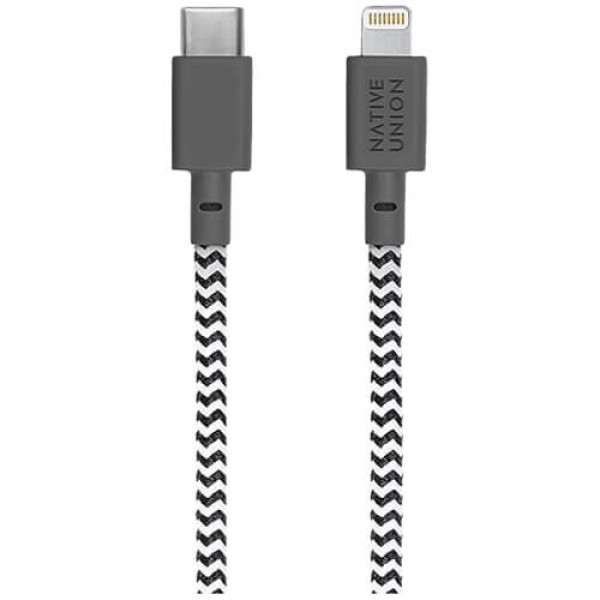 Кабель Native Union Night Cable USB-C to Lightning Zebra (3 m) (NCABLE-KV-CL-ZEB)