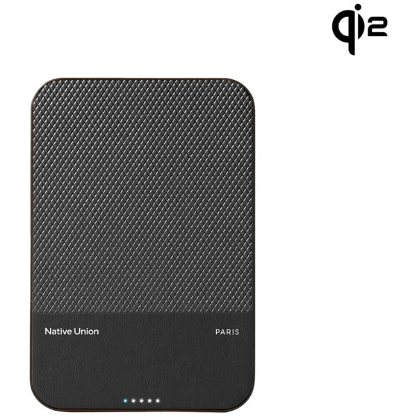 Дополнительный аккумулятор Native Union (Re) Classic Magnetic Power Bank Qi2 5 000mAh Black (PB-5KMS-BLK-Q2)