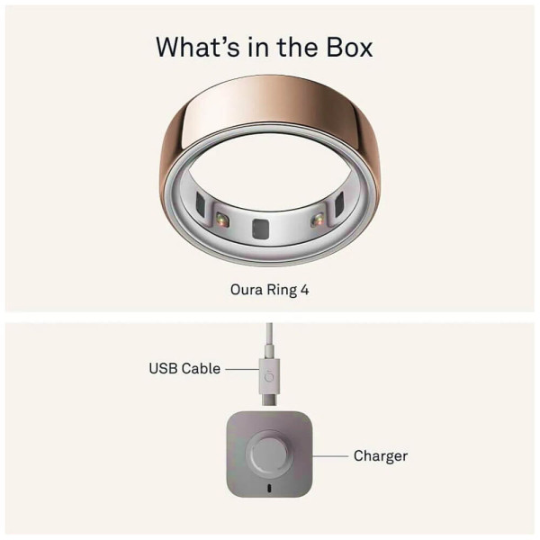 Смарт-кольцо Oura Ring 4 Rose Gold Size 11 (JZ90-54219-11)