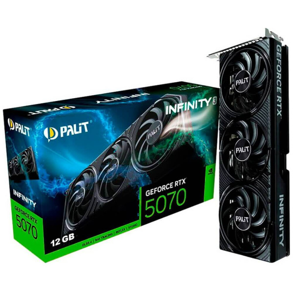 Видеокарта Palit GeForce RTX 5070 Infinity 3 (NE75070019K9-GB2050S)