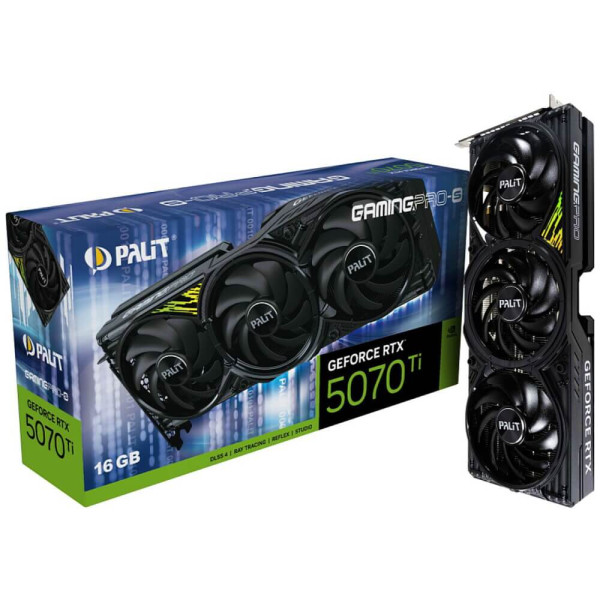 Видеокарта Palit GeForce RTX 5070 Ti GamingPro-S (NE7507T019T2-GB2031U)