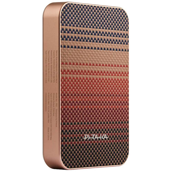 Внешний аккумулятор Pitaka Aramid Fiber Magnetic Power Bank Qi2 10000mAh Sunset (PBQ2502)