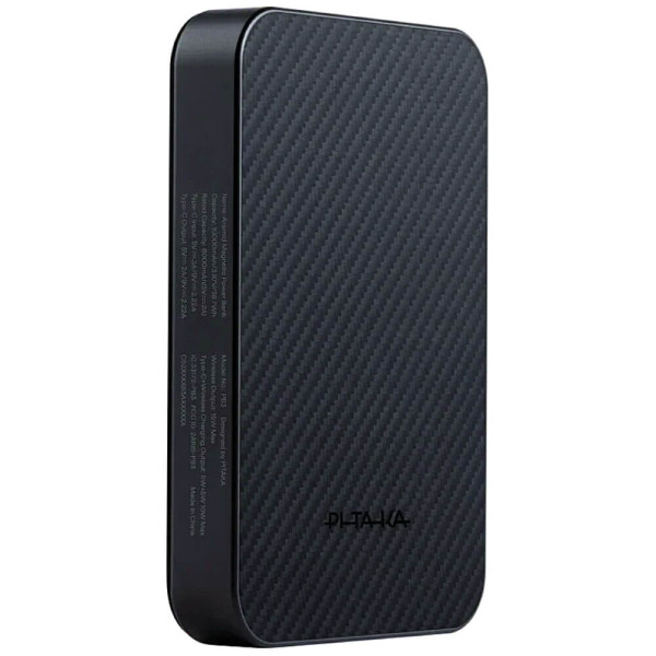 Внешний аккумулятор Pitaka Aramid Fiber Magnetic Power Bank Qi2 10000mAh Twill Black/Grey (PBQ2501)