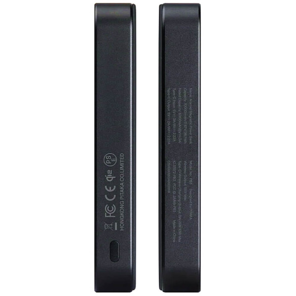 Внешний аккумулятор Pitaka Aramid Fiber Magnetic Power Bank Qi2 10000mAh Twill Black/Grey (PBQ2501)