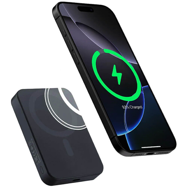 Внешний аккумулятор Pitaka Aramid Fiber Magnetic Power Bank Qi2 10000mAh Twill Black/Grey (PBQ2501)