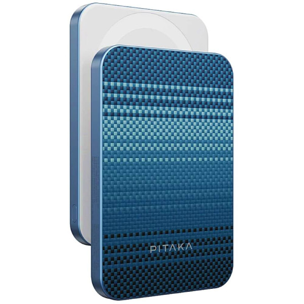 Внешний аккумулятор Pitaka Aramid Fiber Magnetic Power Bank Qi2 5000mAh Moonrise (PBQ2403)