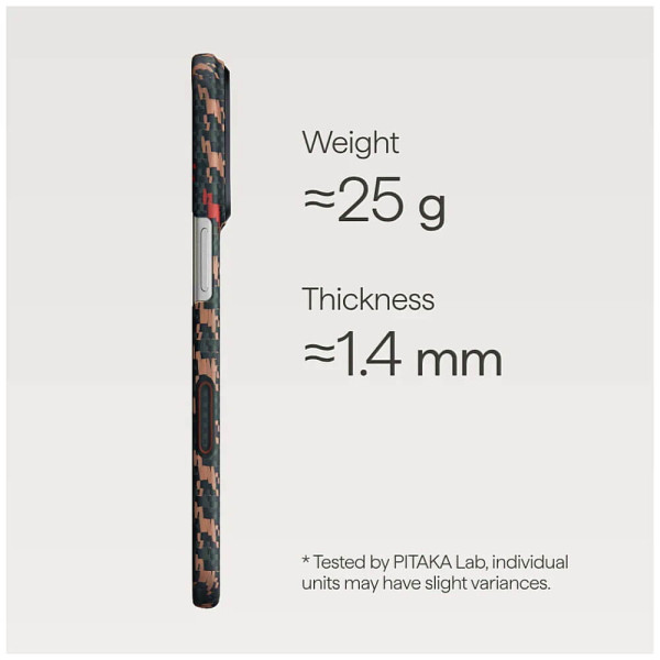 Чехол Pitaka Edge Ultra-Slim Case Happiness Rides Ebony for iPhone 17 Pro Max (HR1707PM)