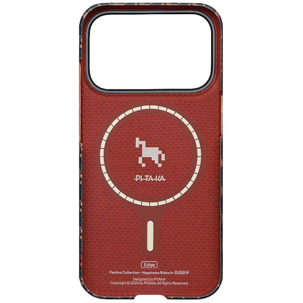 Чехол Pitaka Edge Ultra-Slim Case Happiness Rides Ebony for iPhone 17 Pro Max (HR1707PM)