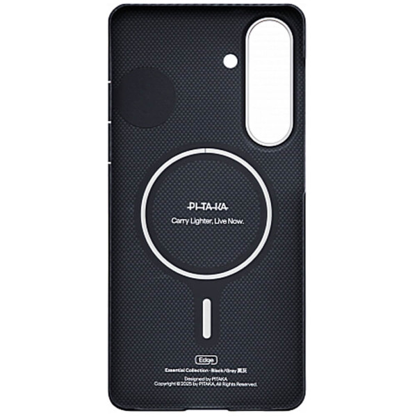 Чехол Pitaka Edge Ultra-Slim Case Classic Twill 600D Black/Grey for Samsung Galaxy S26 Plus (KS2601S)