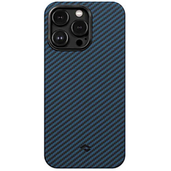 Чехол-накладка Pitaka MagEZ Case 3 Twill 1500D for iPhone 14 Pro Black/Blue (KI1408P)