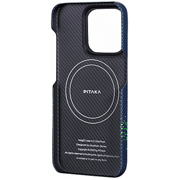 Чехол Pitaka Tactile Woven Case StarPeak Lumintex Milky Way Galaxy for iPhone 16 Pro (KI1603PMYG)