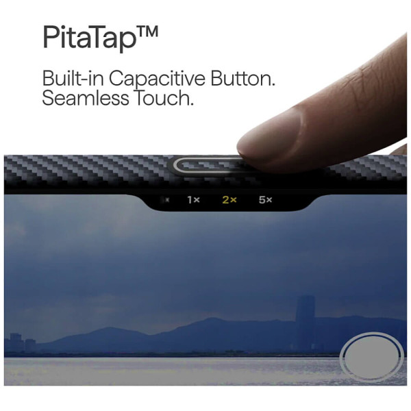 Чехол-накладка Pitaka Ultra-Slim Case Classic Twill 600D Black/Grey PitaTap for iPhone 16 Pro Max (KI1602PAM)
