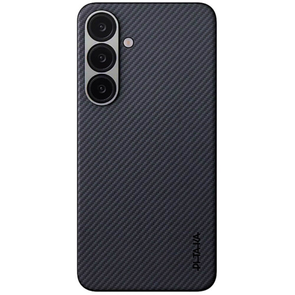 Чехол-накладка Pitaka Ultra-Slim Case Classic Twill 600D Black/Grey for Samsung Galaxy S25 Plus (KS2501S)